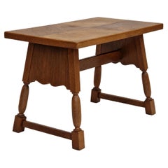 Vintage 1950s, Danish Design, Oak Wood Coffee Table, Original Condition
