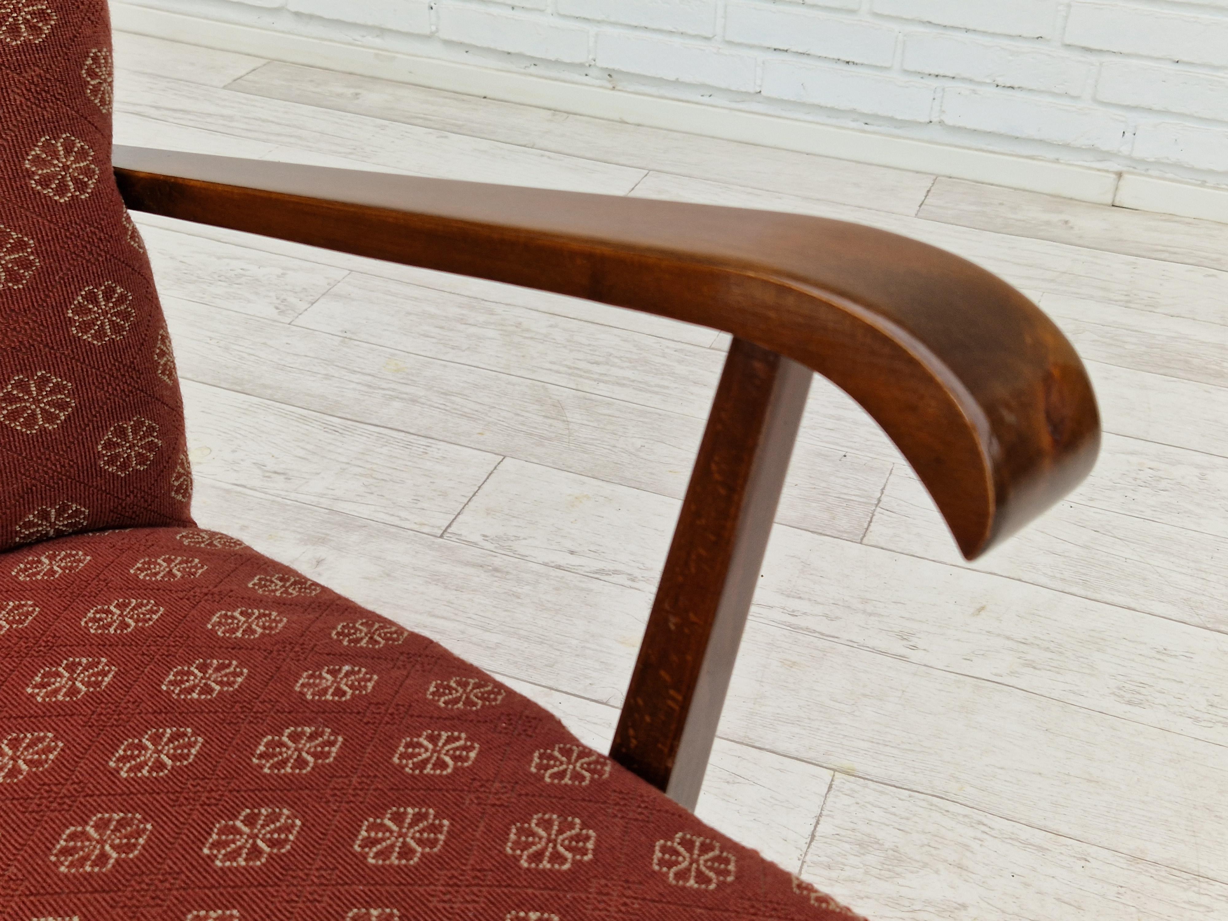 Design danois des années 1950, fauteuil d'origine en très bon état. en vente 3