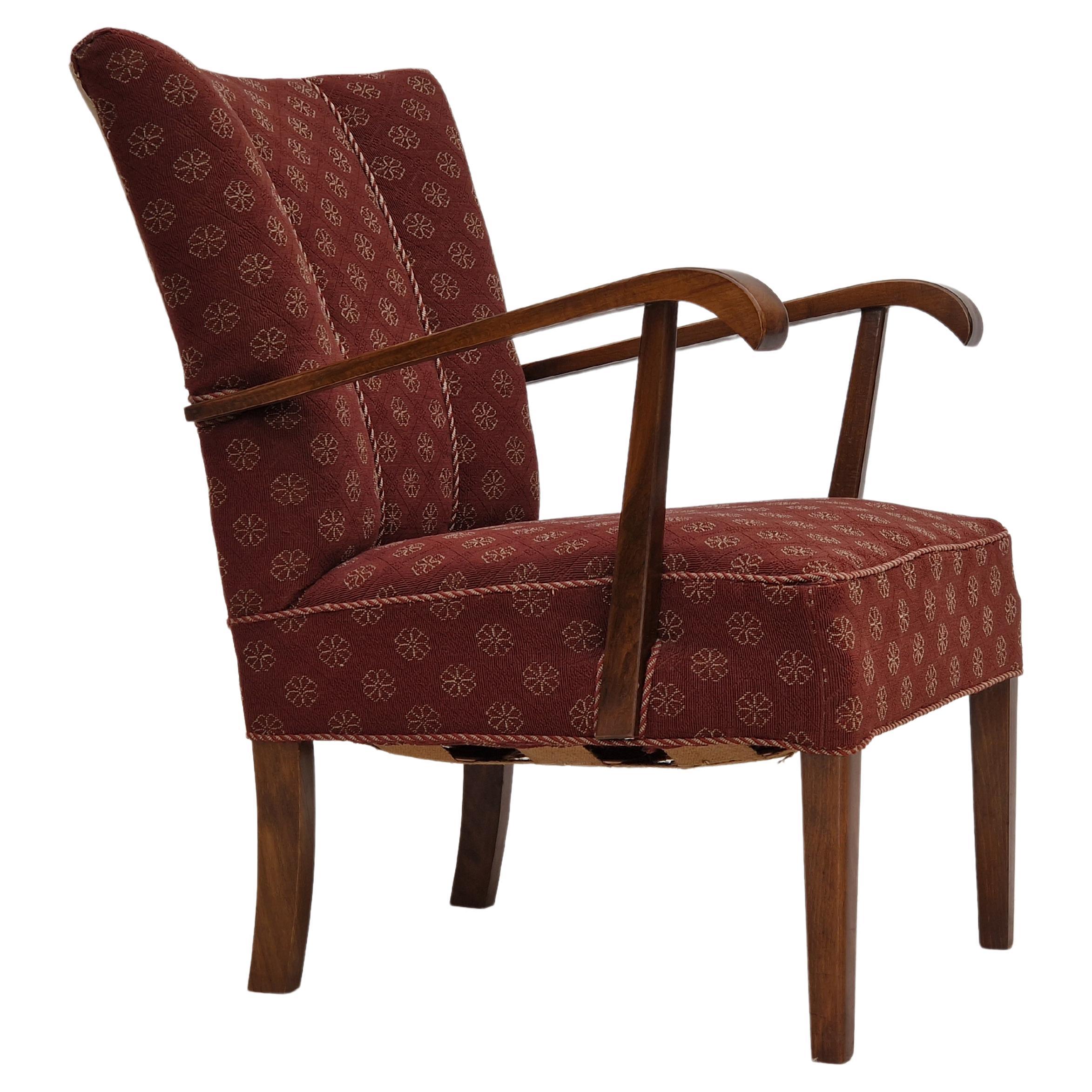 1950s, Danish Design, Original Armchair in Very Good Condition For Sale