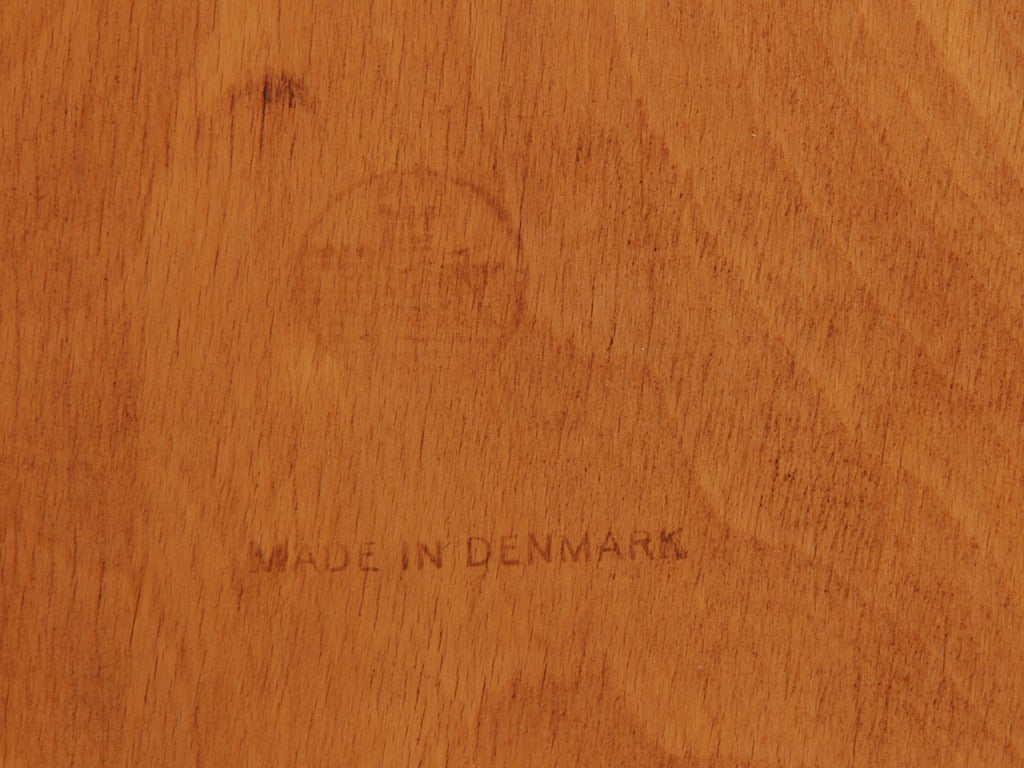 Teck Chaises de salle à manger danoises des années 1950 par Borge Mogensen en teck et hêtre en vente