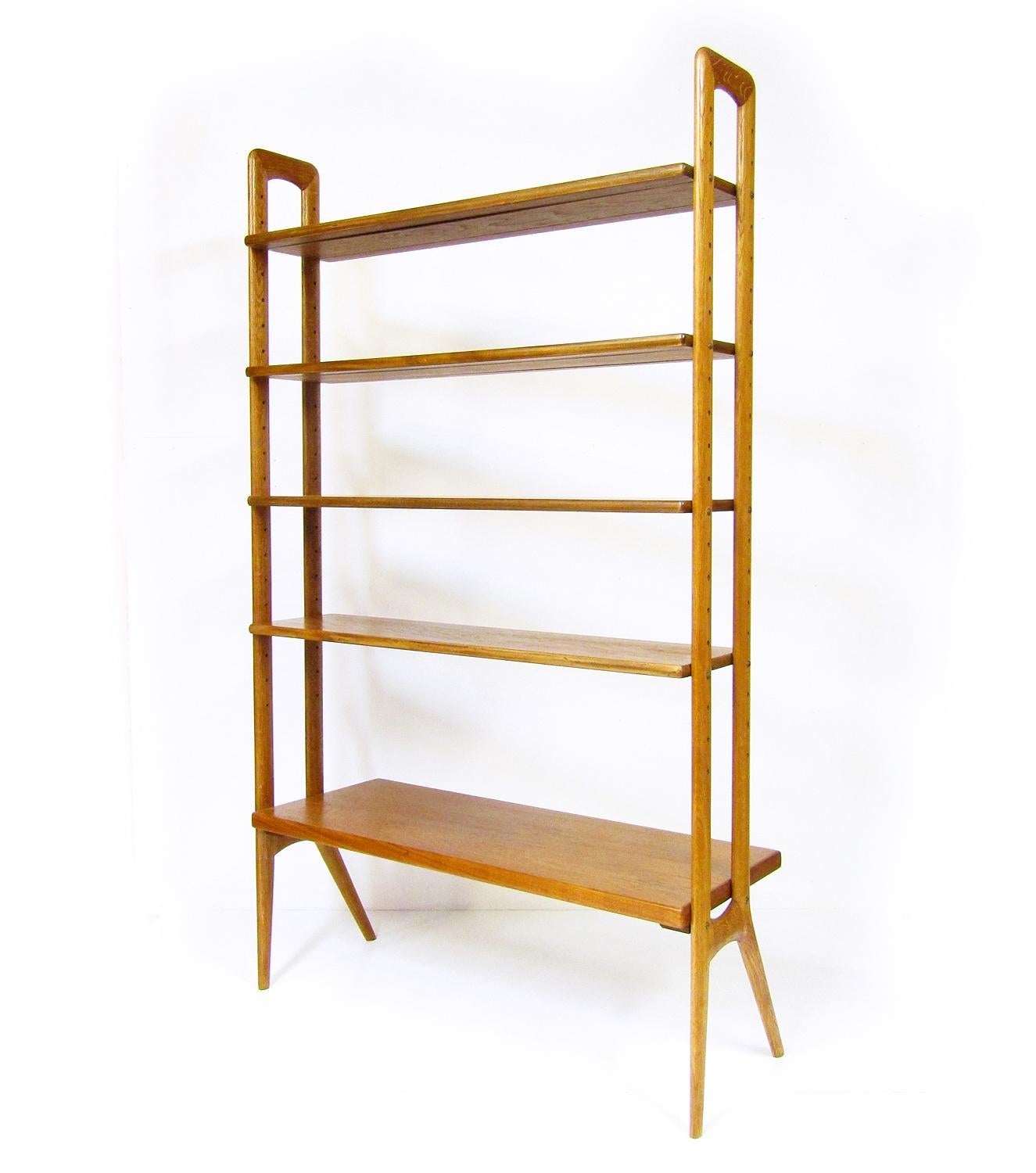 20th Century 1950s Danish Free Standing Bookcase Room Divider by Kurt Ostervig