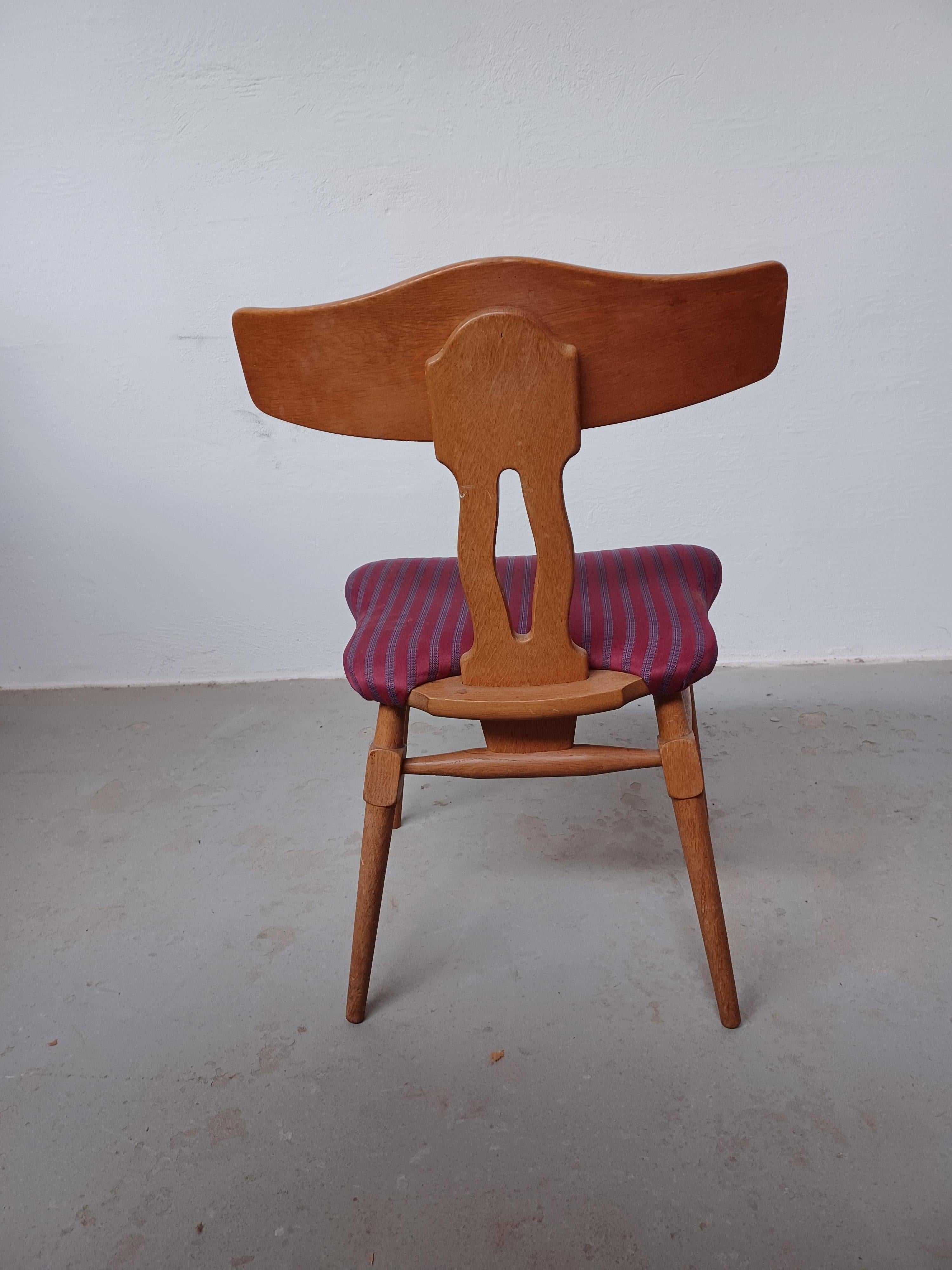 1950er Jahre Dänische Henning Kjærnulf Esszimmerstühle in OAK  Nyrup Moebelfabrik im Angebot 3