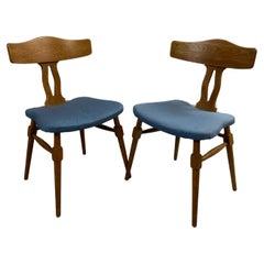 Vintage 1950's Danish Henning Kjærnulf Dining Chairs in Oak  by Nyrup Moebelfabrik