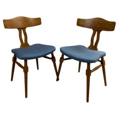 1950's Danish Henning Kjærnulf Dining Chairs in Oak by Nyrup Moebelfabrik