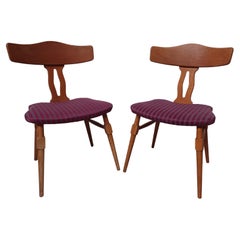 1950's Danish Henning Kjærnulf Dining Chairs in Oak  by Nyrup Moebelfabrik