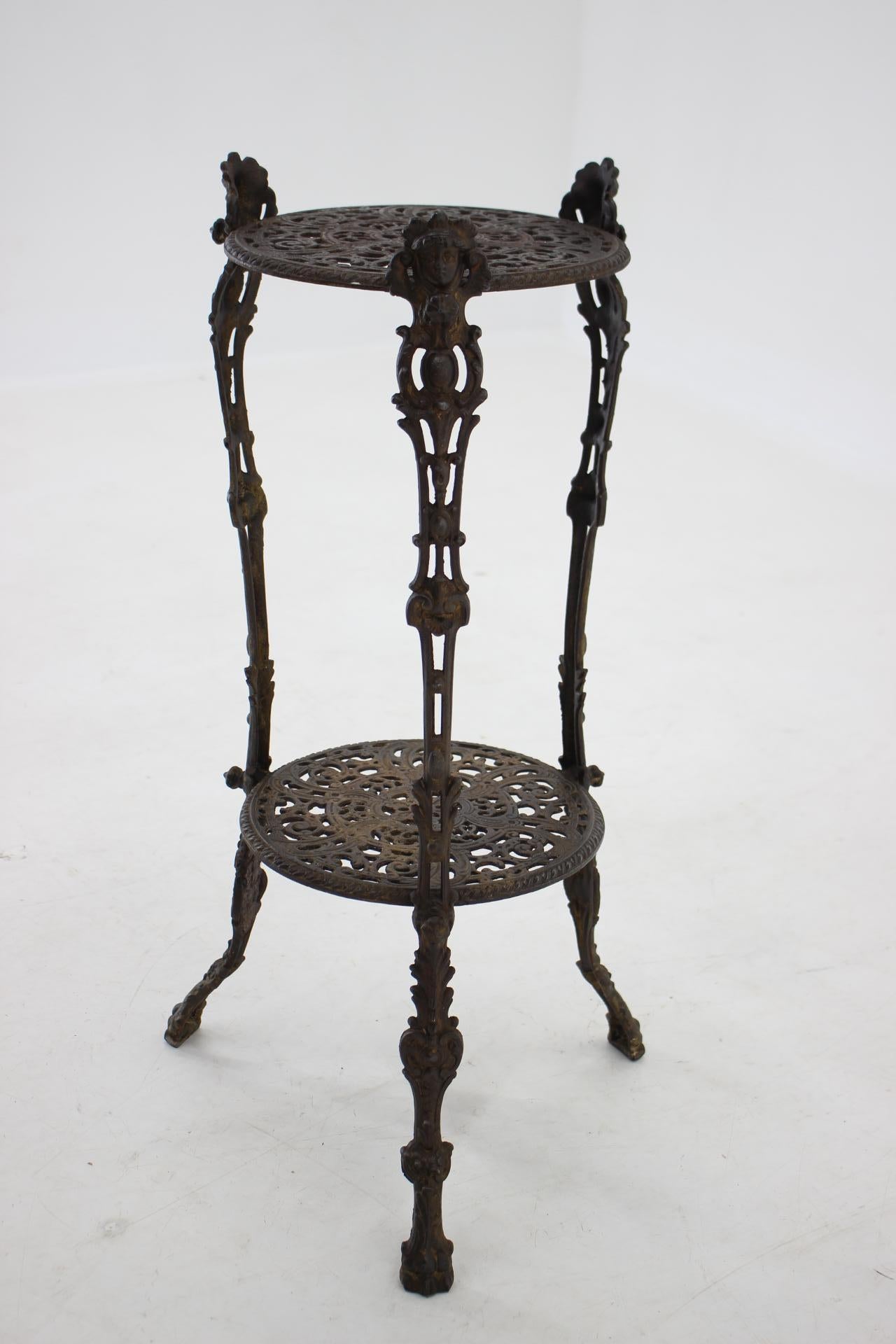 Mid-20th Century 1950s Danish Iron Flower Stand or Side Table  For Sale