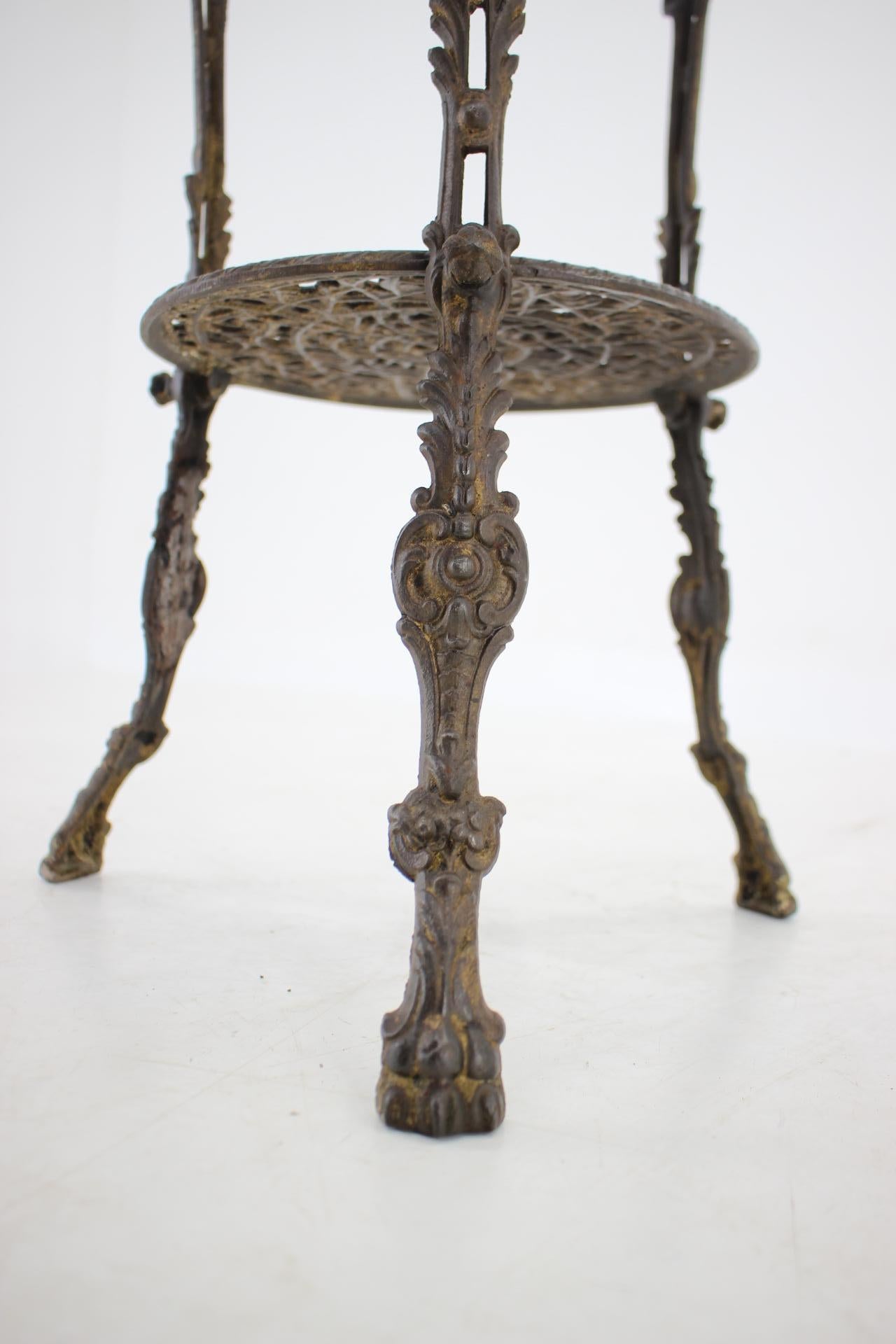 1950s Danish Iron Flower Stand or Side Table  For Sale 3