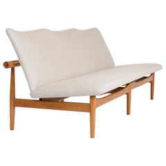 1950s Danish 'Japan Sofa' in Linen Upholstery by Finn Juhl for France & Son