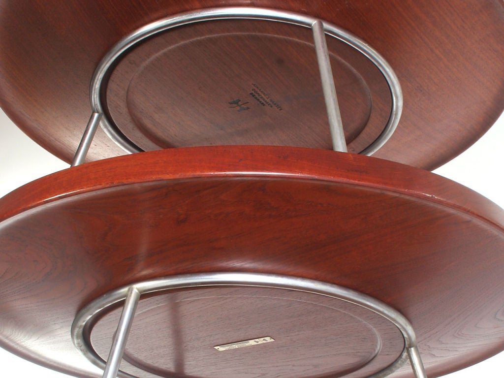 Acier Bol à fruits de Hans J. Wegner pour Johannes Hansen, 1956 en vente