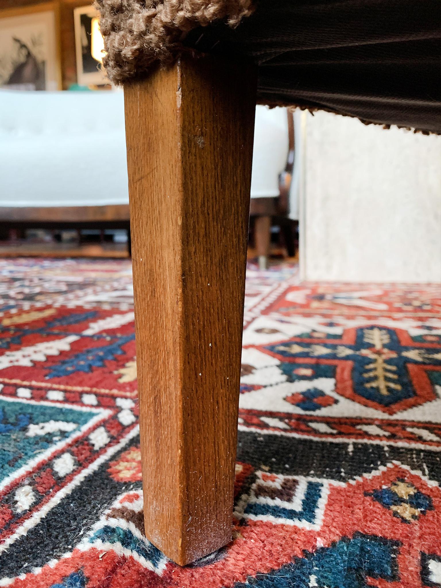 1950s Danish Lounge Chair by Birte Iversen in Caramel Bouclé 4