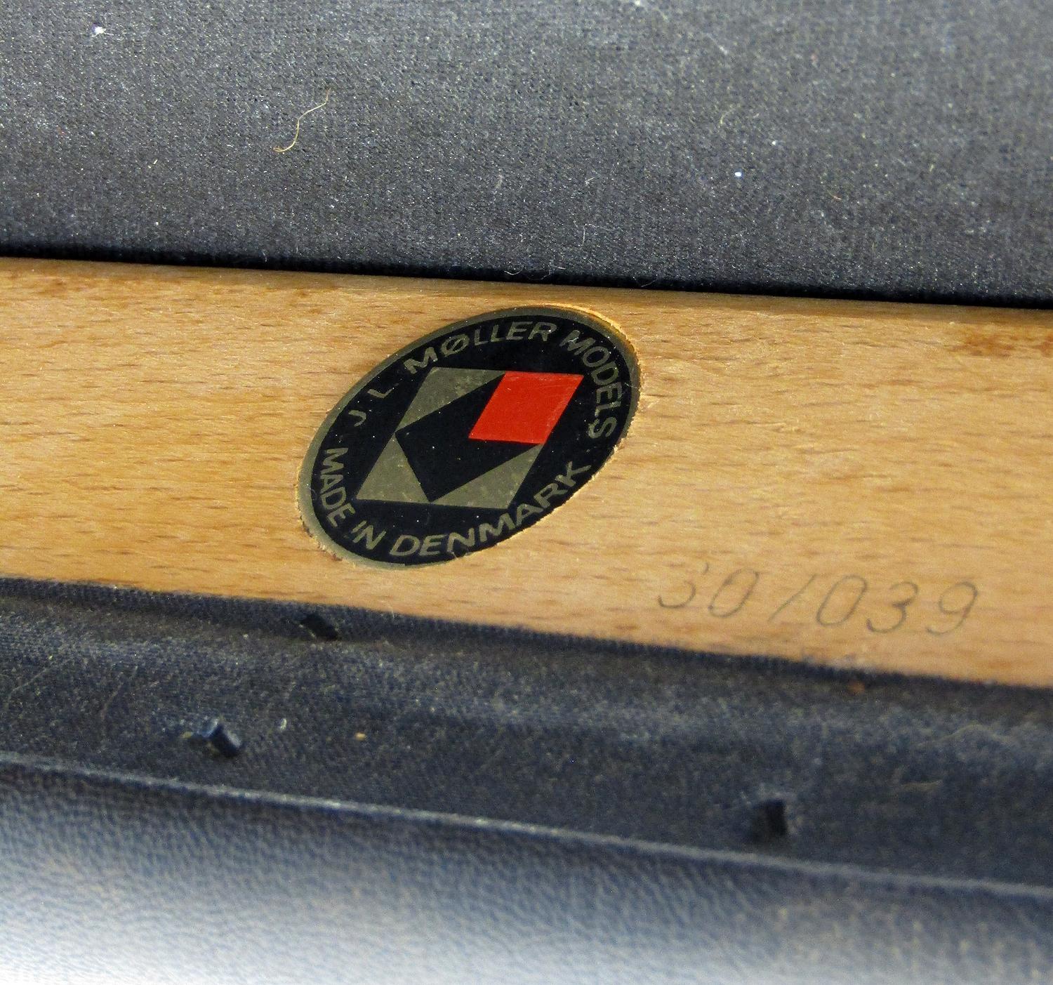 Sedia da pranzo danese Model 62 Carver in teak di Niels Moller del 1950 in vendita 7