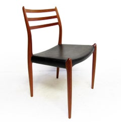 1950s Danish Model 78 Dining Chair In Teak By Niels Moller