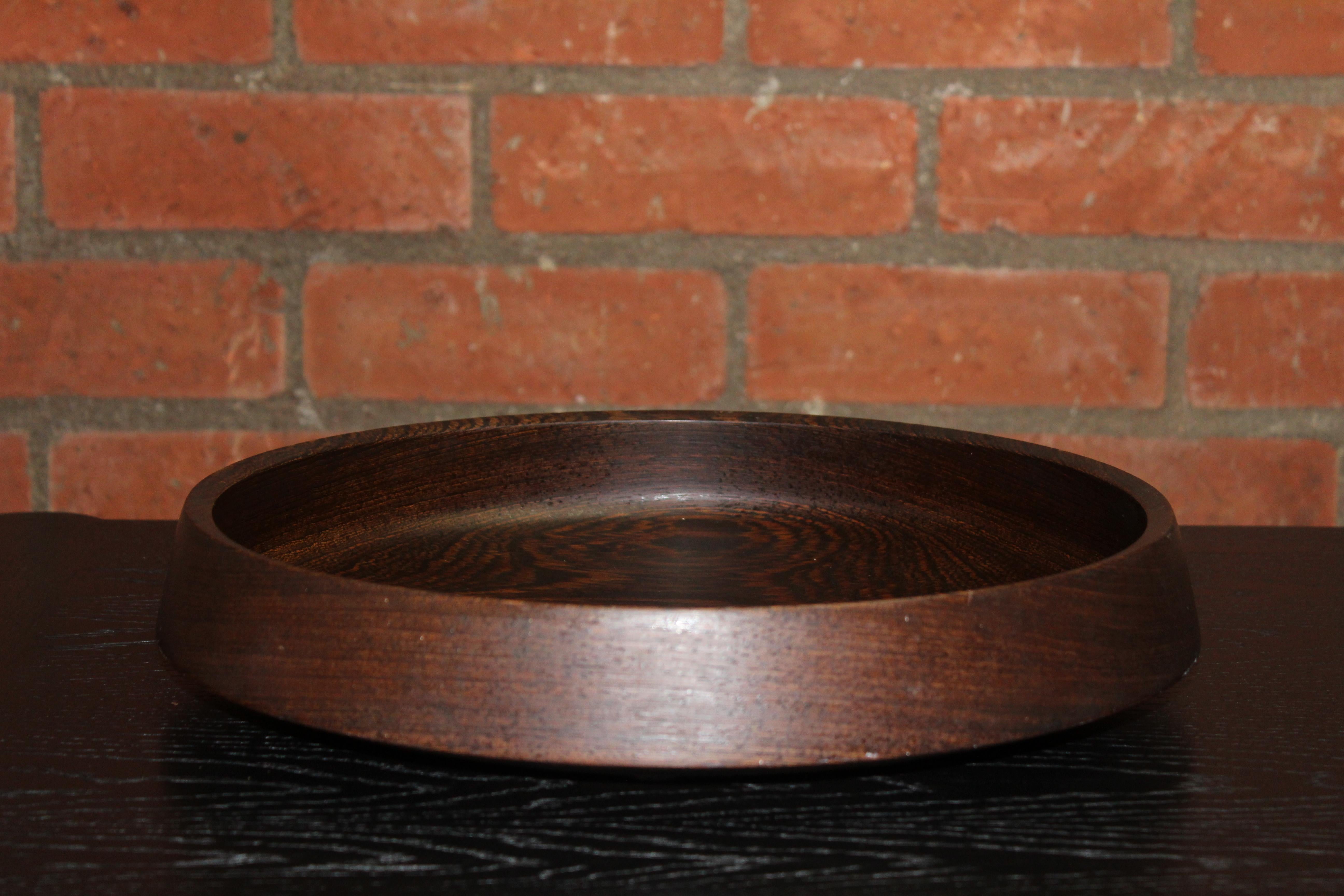 1950s Danish Modern Bowl in Wenge Wood 8