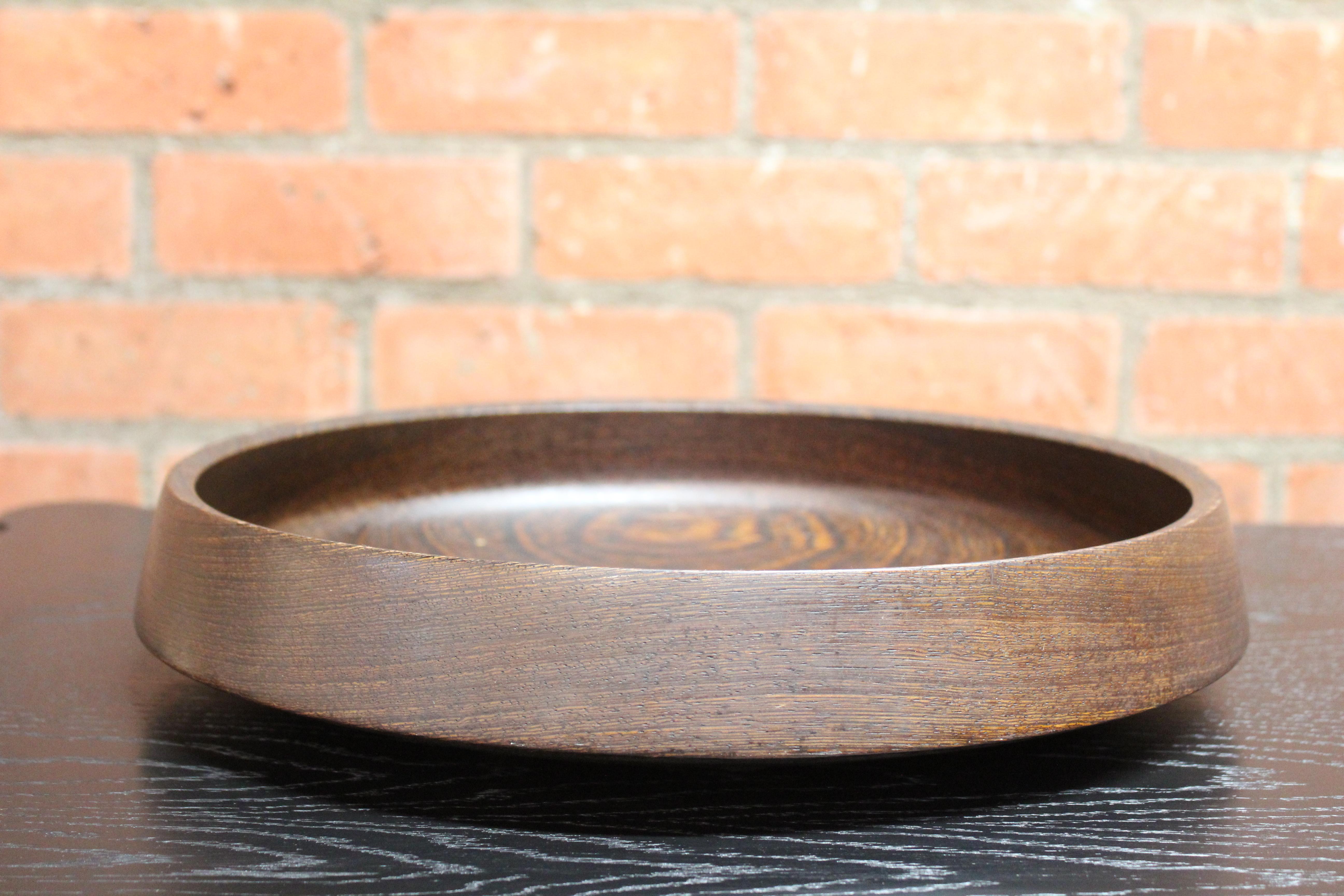 Mid-Century Modern 1950s Danish Modern Bowl in Wenge Wood