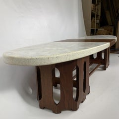 1950s Danish Modern Harvey Probber Marble-Top Coffee Table