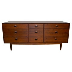 1950's Danish Modern Kai Kristiansen Style Walnut Dresser