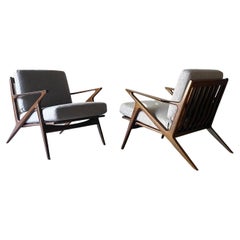 1950’s Danish Modern Pair of Poul Jensen for Selig Z Chairs