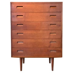 1950
s Danish Modern Teak Chest of Drawers by Hundevad