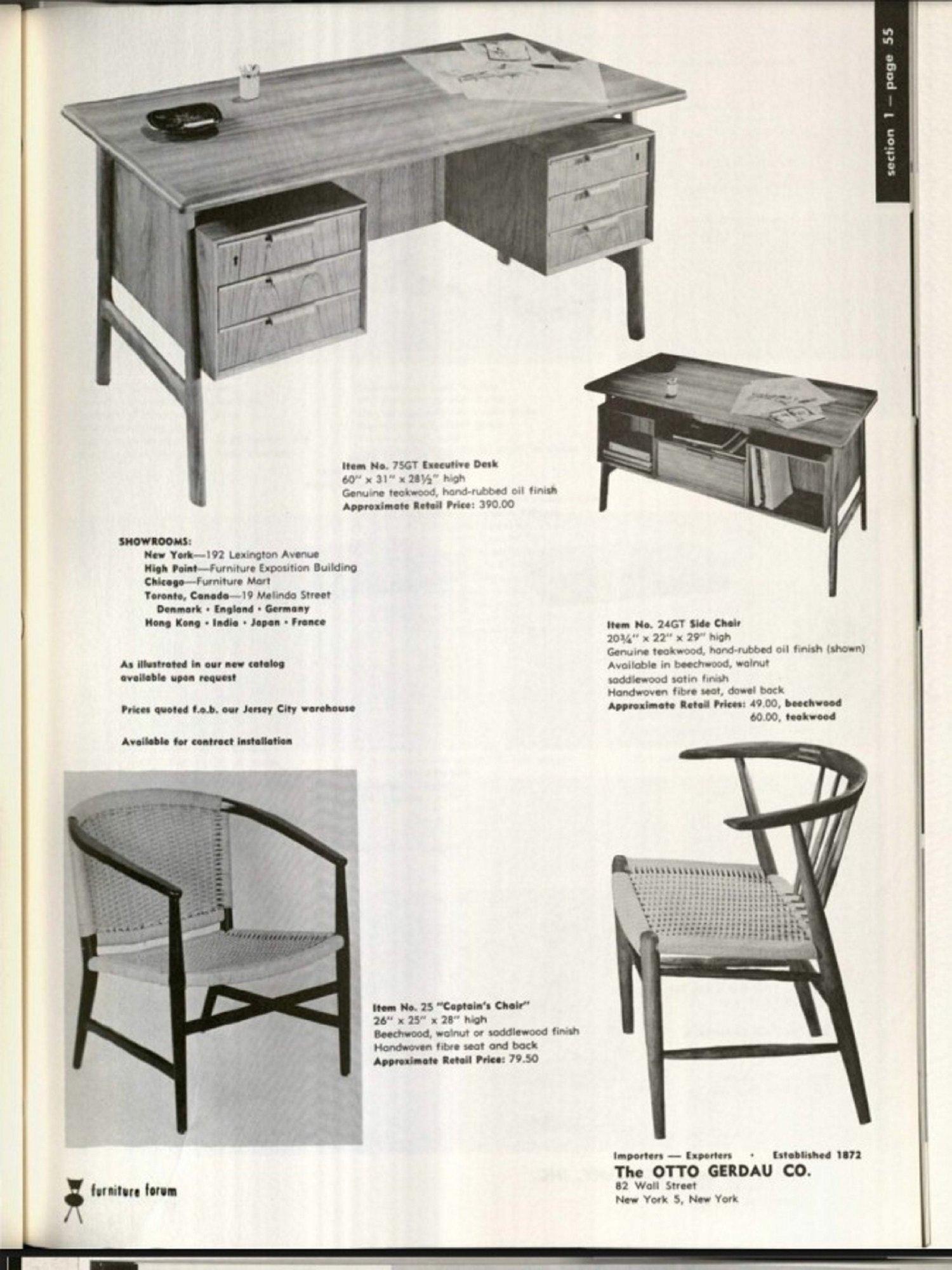 “24GT” Side chair by Illum Wikkelsø for Niels Eilersen, Denmark, c. 1959 For Sale 3