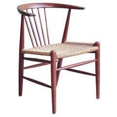 “24GT” Side chair by Illum Wikkelsø for Niels Eilersen, Denmark, c. 1959