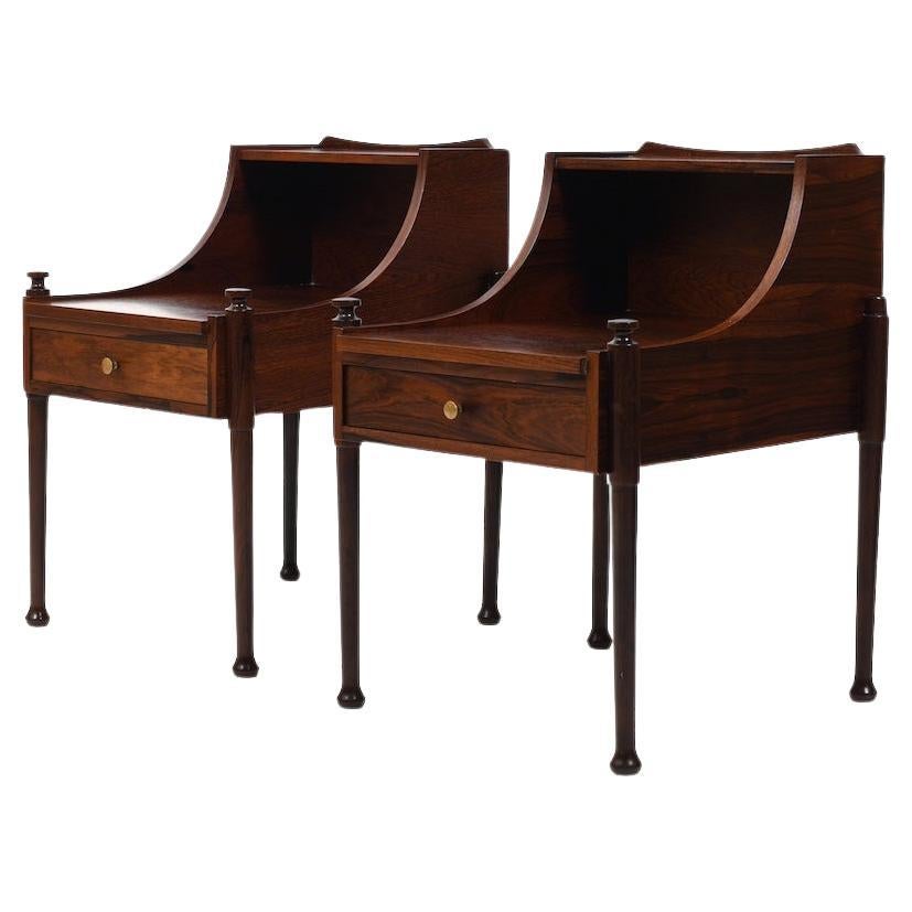 1950s Danish Nightstands / Bedside Tables