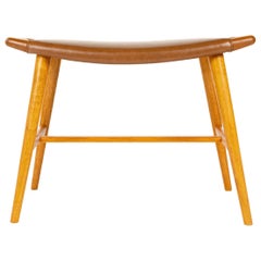 Banc de musique en chêne danois des années 1950 par Hans J. Wegner pour A.P. Volé