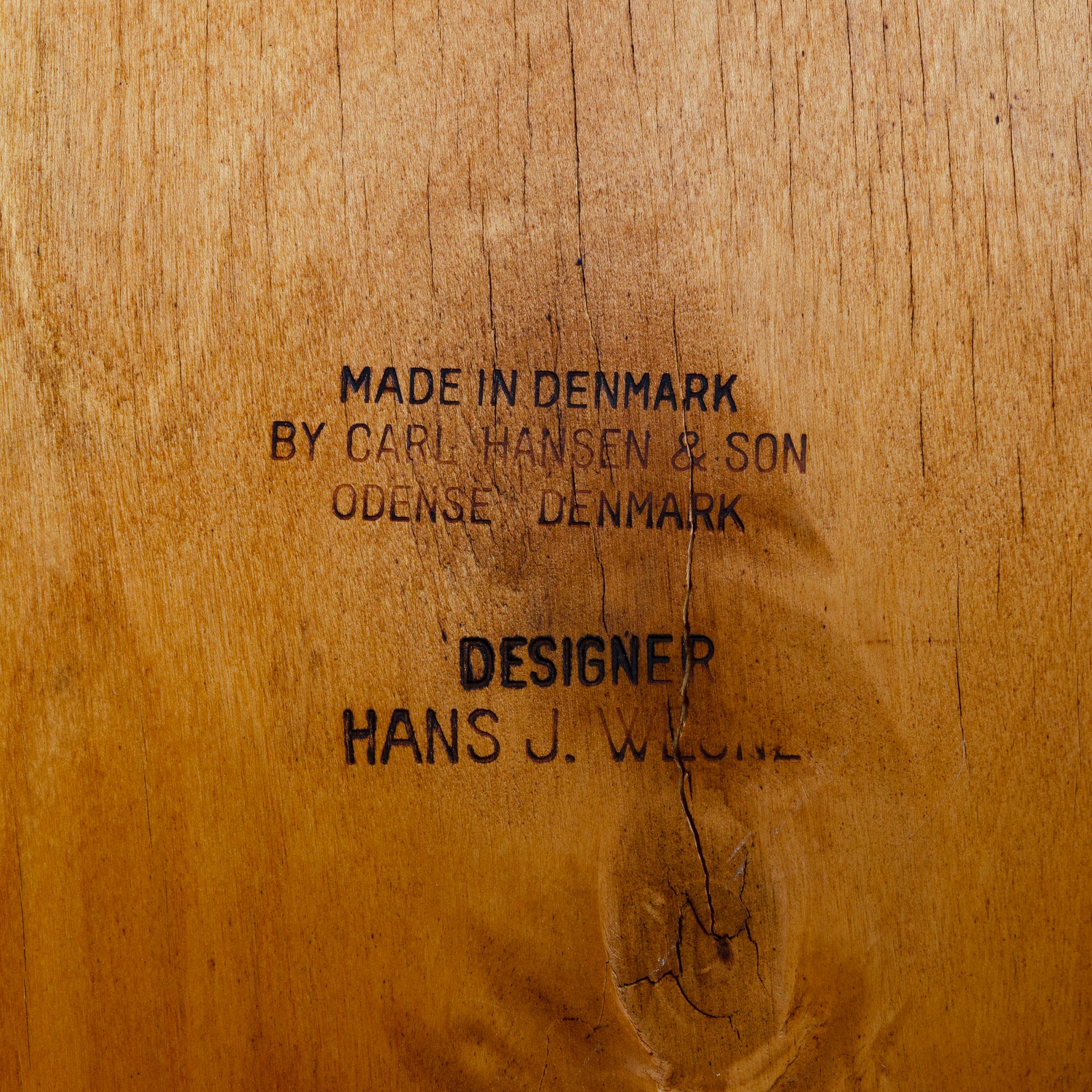 Oak 1950s Danish Sawbuck Chair by Hans J. Wegner