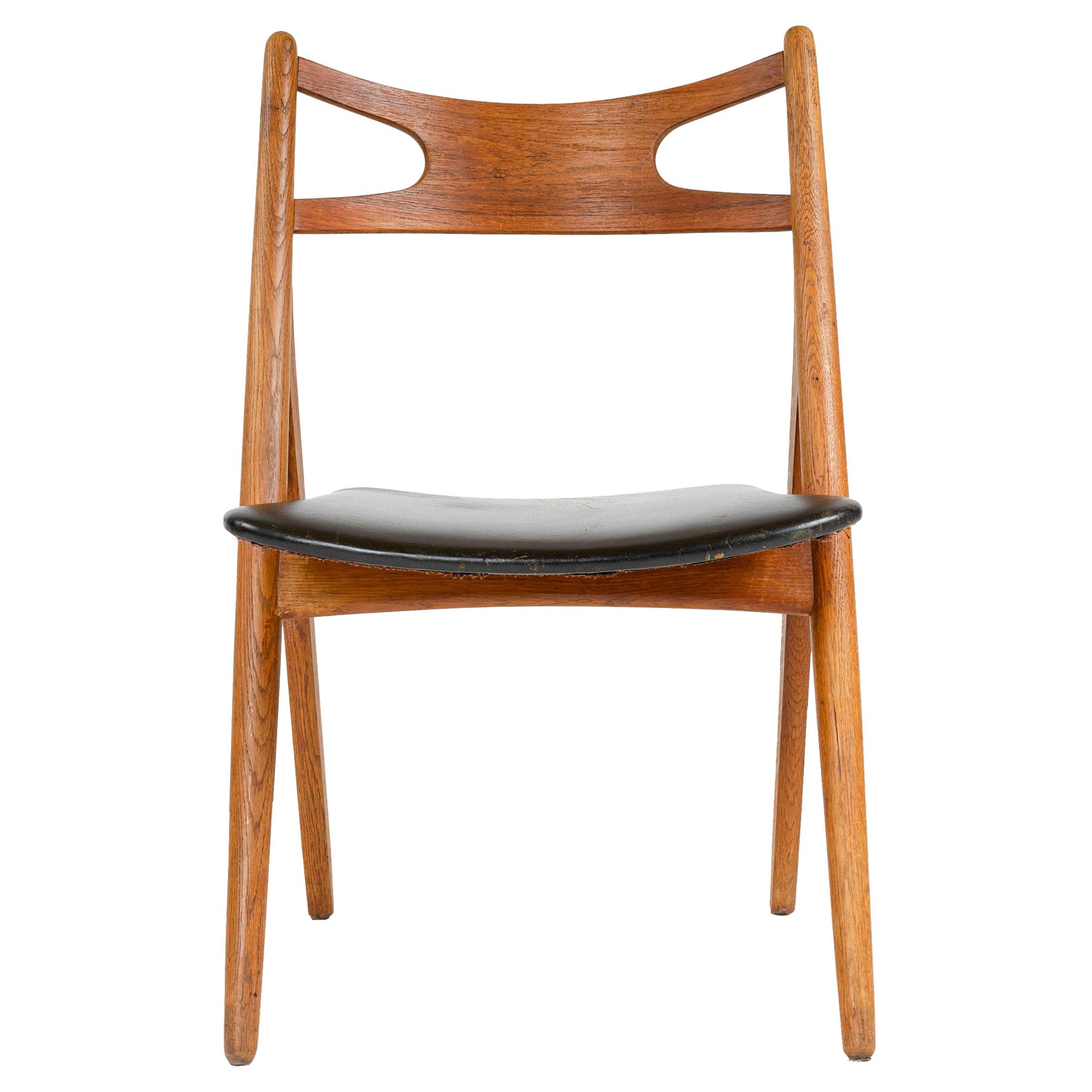 1950s Danish Sawbuck Chair by Hans J. Wegner