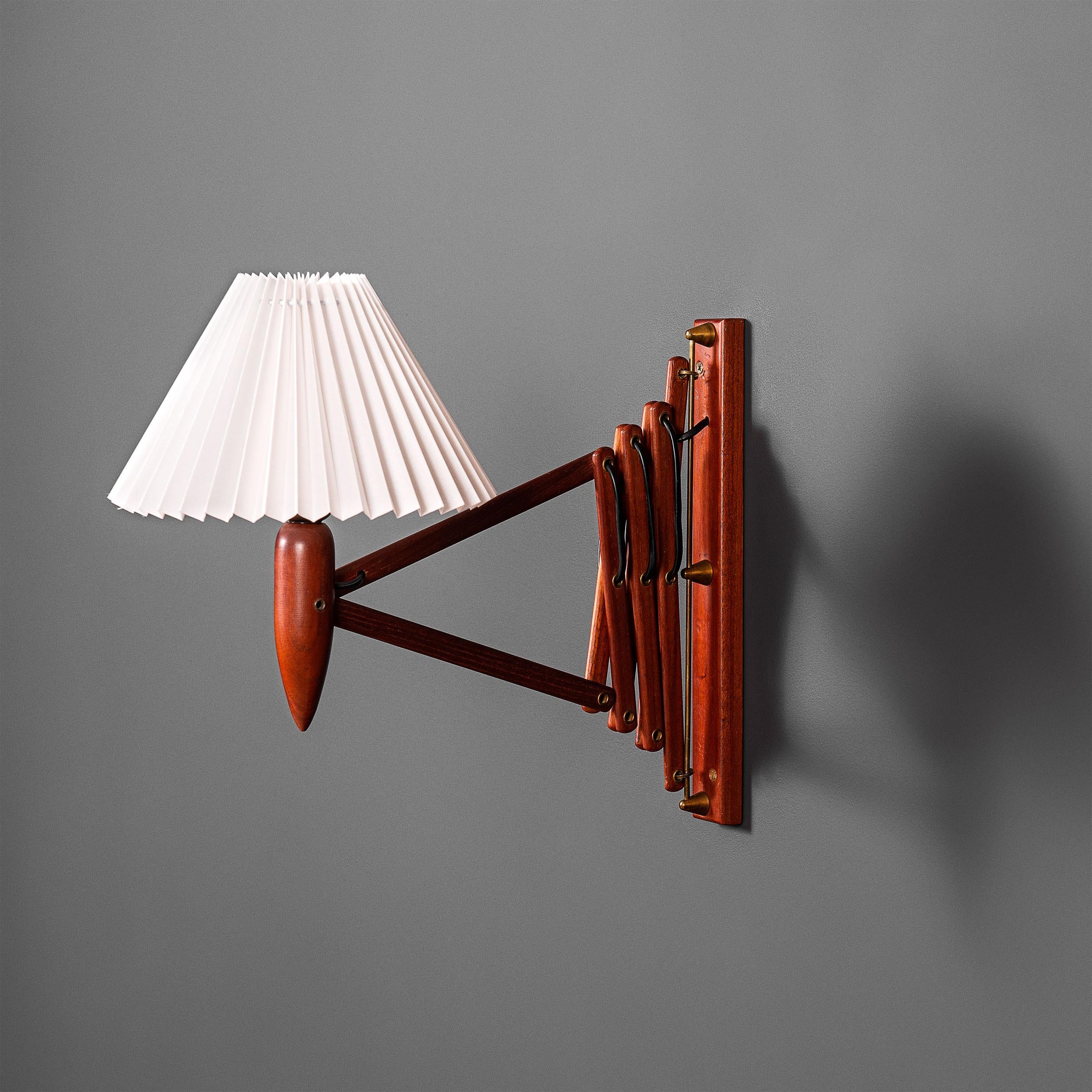 20th Century 1950's Danish Scissor Wall Lamp
