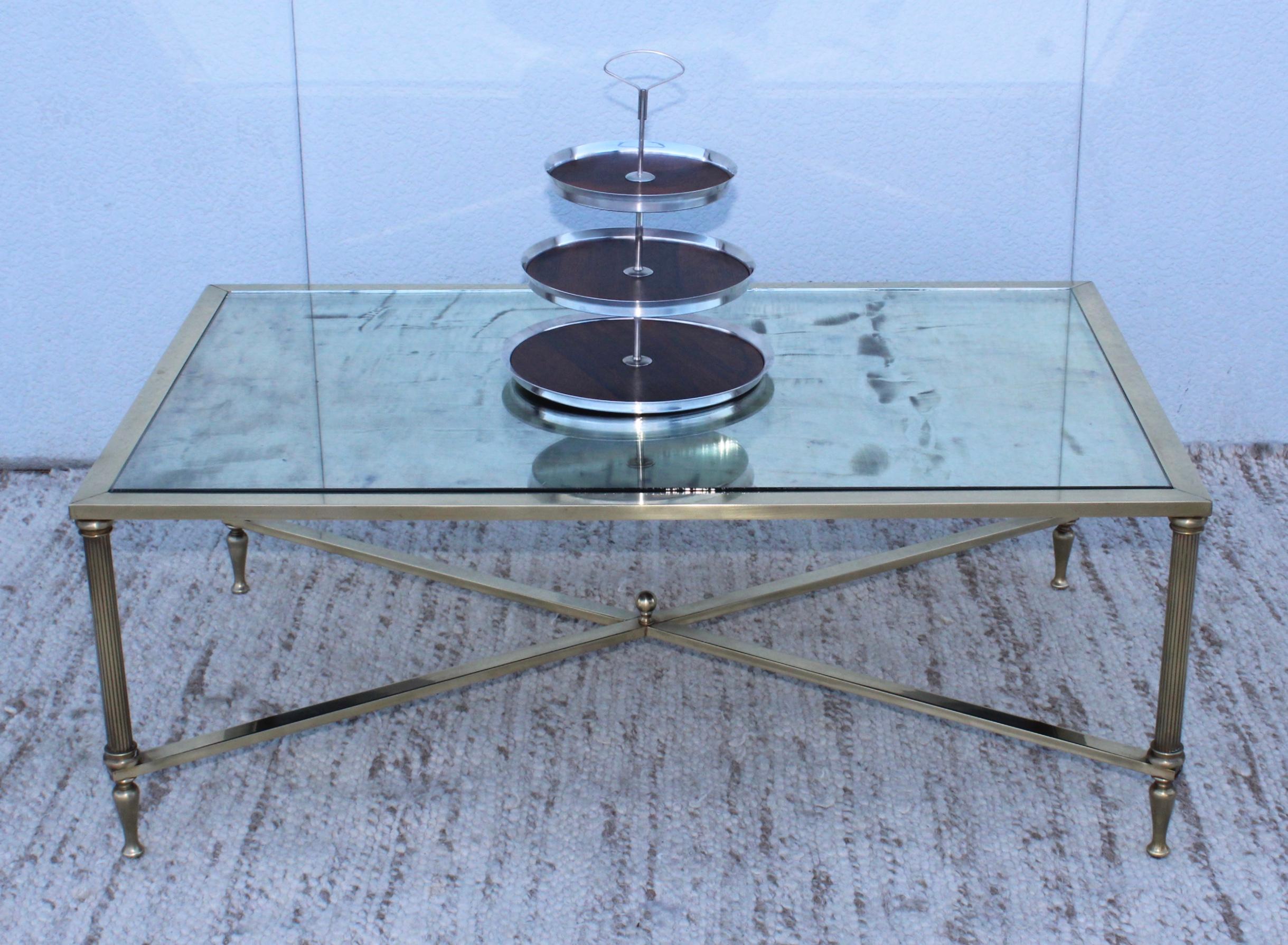 1950s Danish Silver Plate and Rosewood Three-Tier Cake Stand 5
