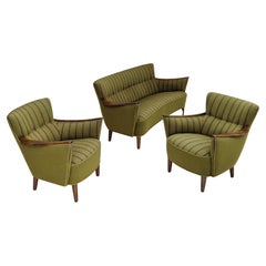 1950s, Danish sofa set, original condition, furniture wool.