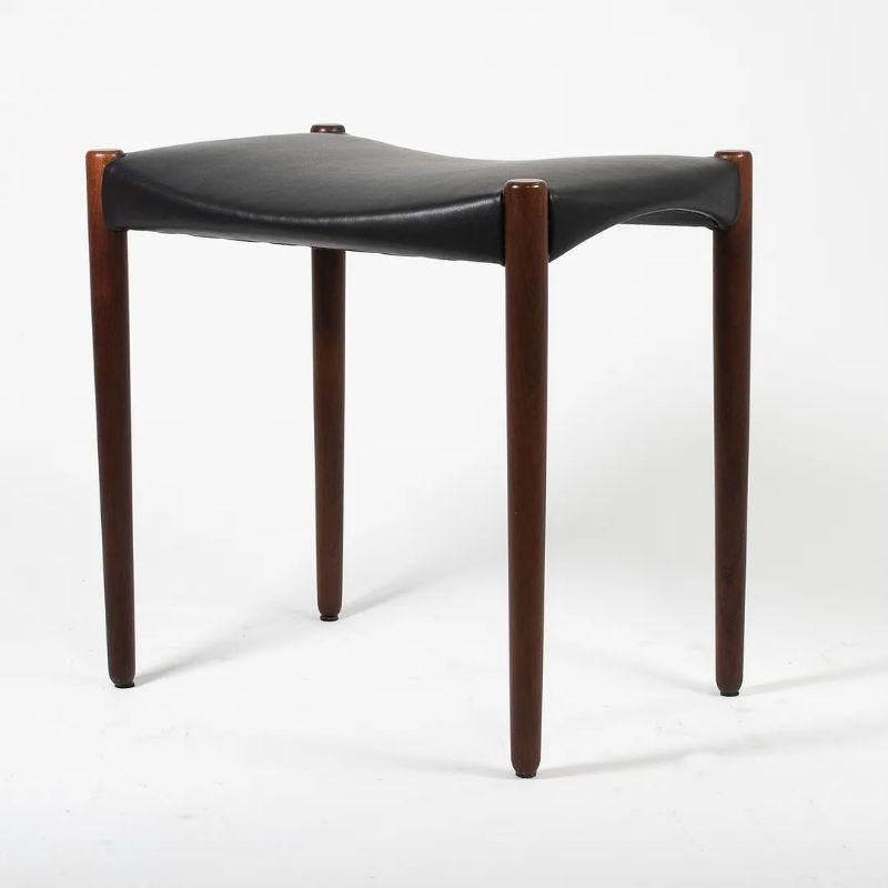 1950s Danish Stool by Ejner Larsen & Aksel Bender Madsen for Willy Beck For Sale 4