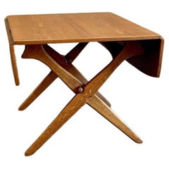 Table basse danoise en teck et Oak Oak des années 1950  Table de salle à manger Arne Hovmand-Olsen