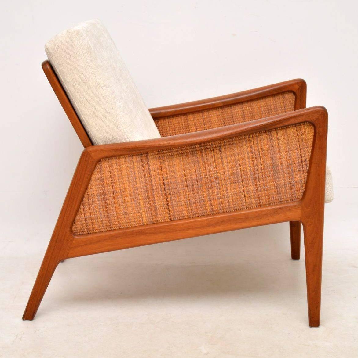 1950s Danish Teak Armchair by Peter Hvidt & Orla Mølgaard-Nielsen In Excellent Condition In London, GB