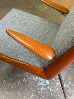 1950s Danish Teak “Boomerang” Chair by Peter Hvidt