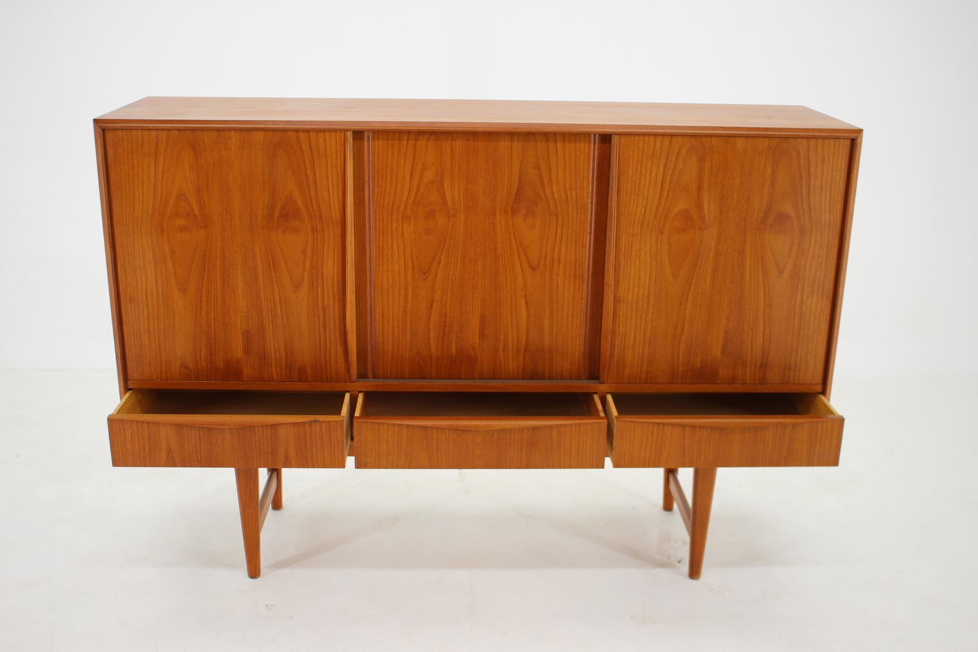 1950s Danish Teak Highboard by E. W. Bach for Sejling Skabe 2