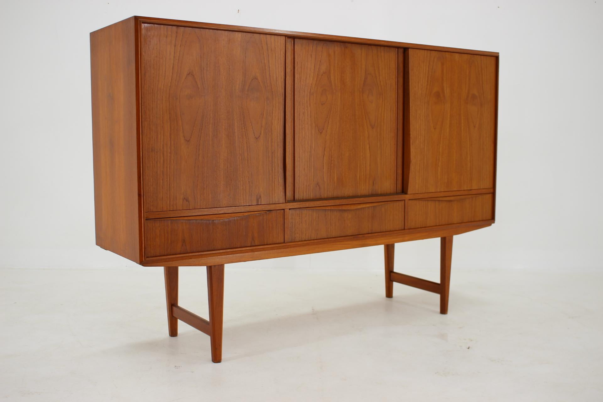 1950s Danish Teak Highboard by E. W. Bach for Sejling Skabe 3