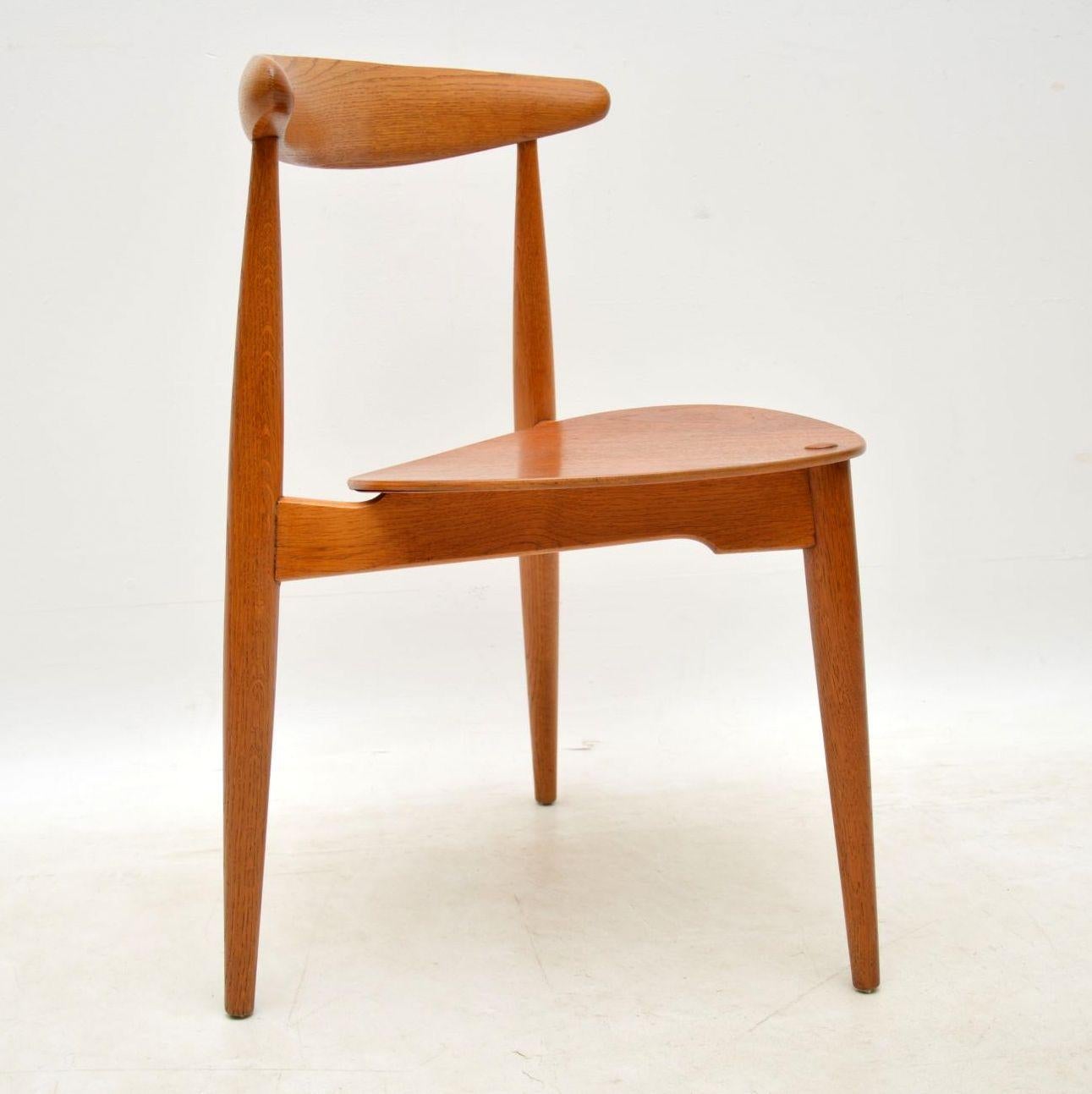 1950s Danish Teak & Oak Dining Table & Chairs by Hans Wegner for Fritz Hansen 7