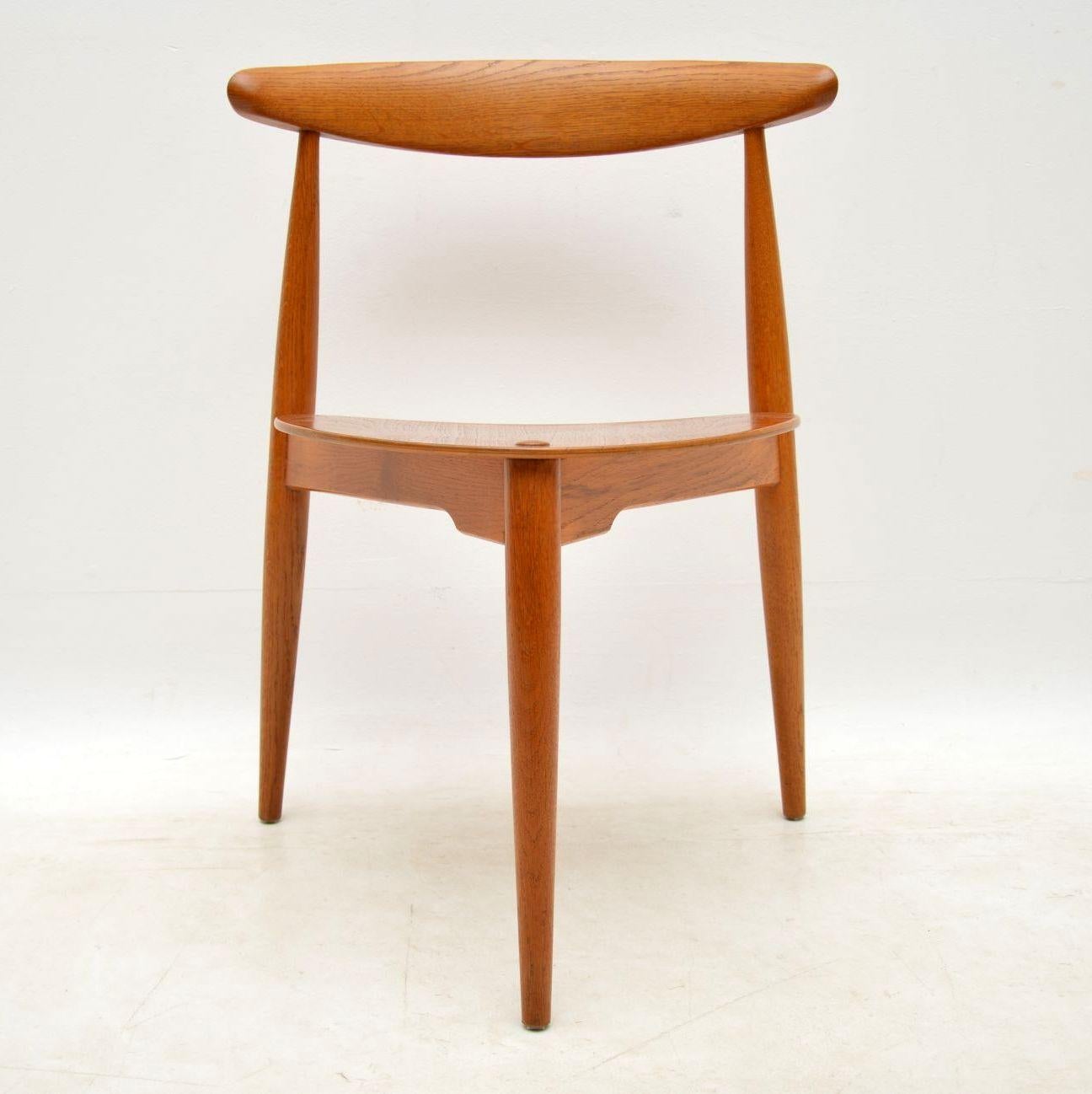 1950s Danish Teak & Oak Dining Table & Chairs by Hans Wegner for Fritz Hansen 2