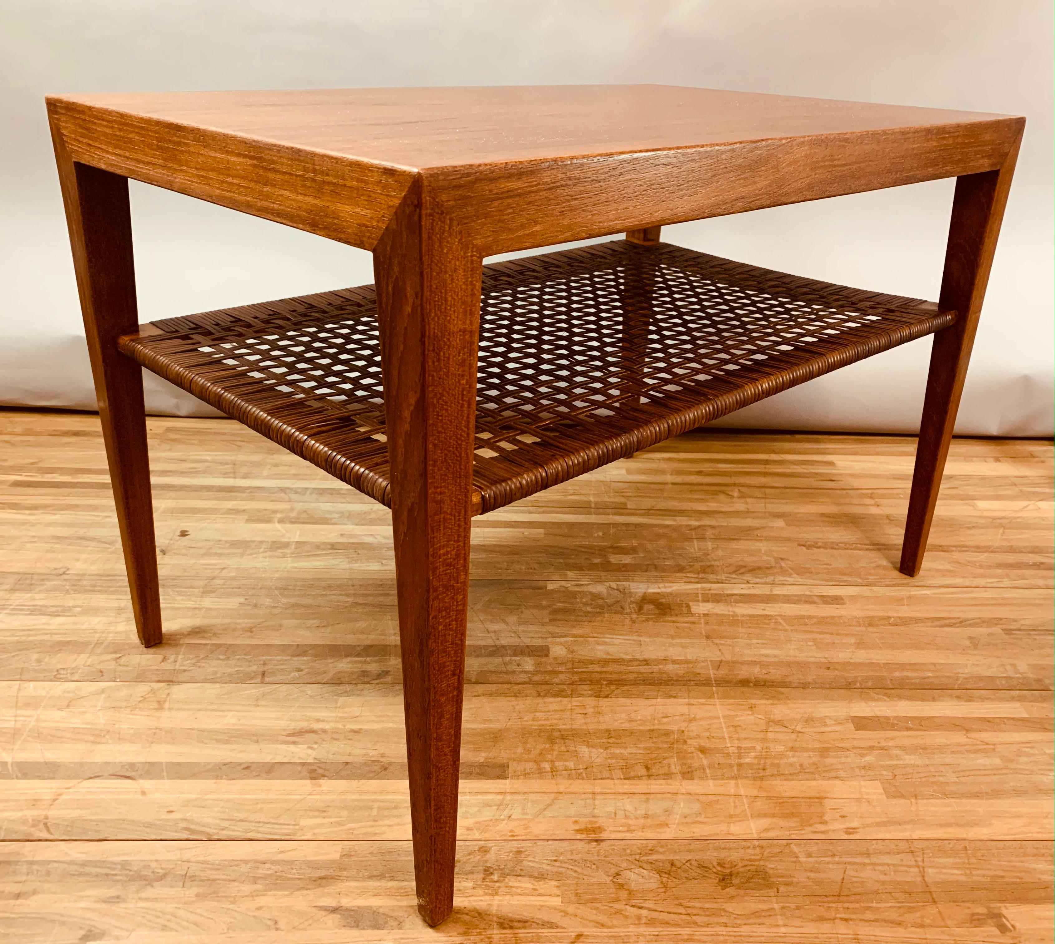 1950s Danish Teak Severin Hansen for Haslev Furniture Coffee or Side Table 9