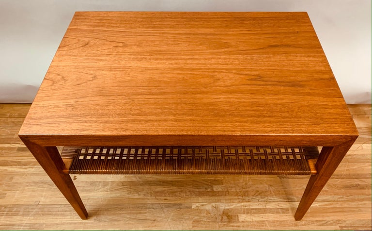1950s Danish Teak Severin Hansen for Haslev Furniture Coffee or Side Table In Good Condition In London, GB