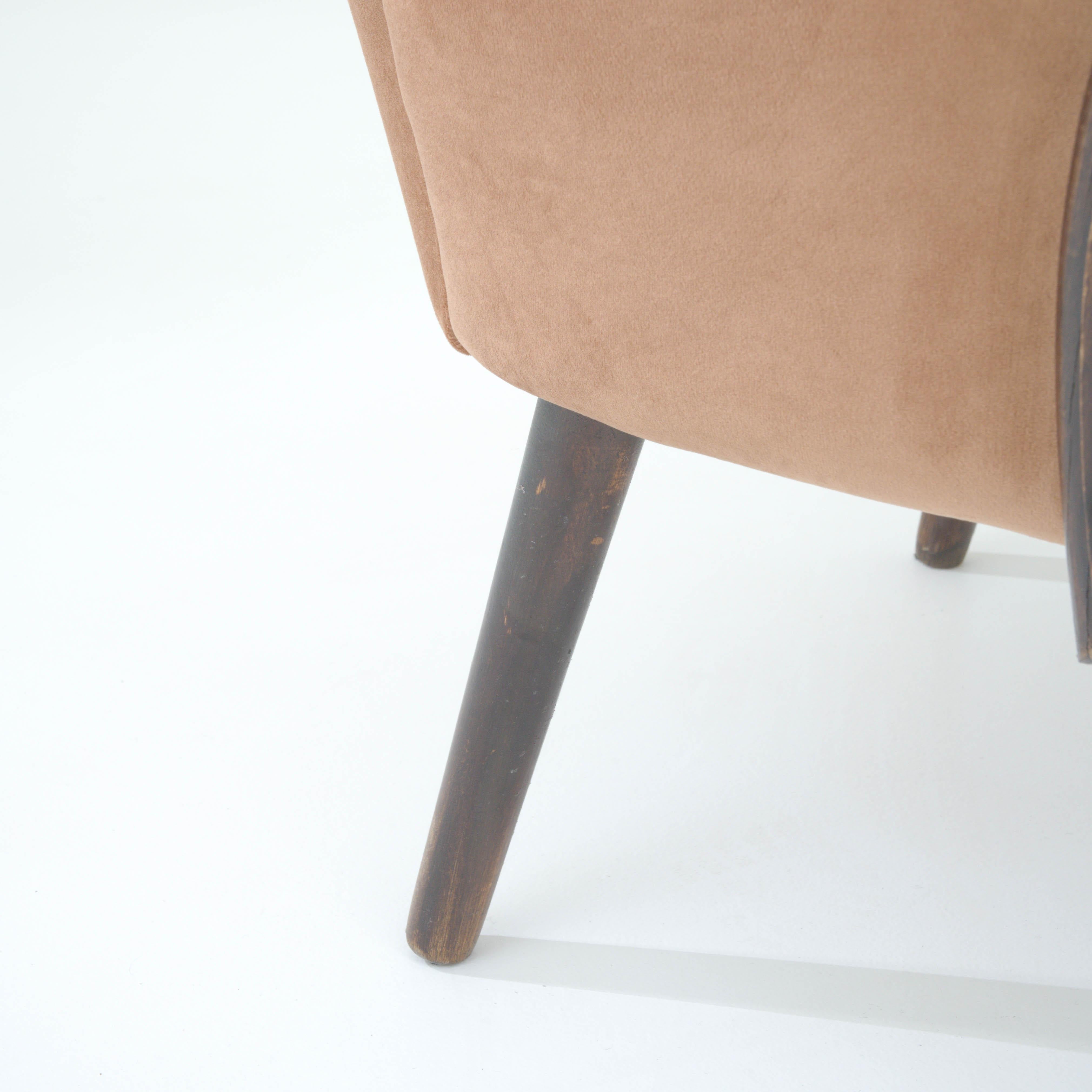 1950s Danish Upholstered Armchair For Sale 5