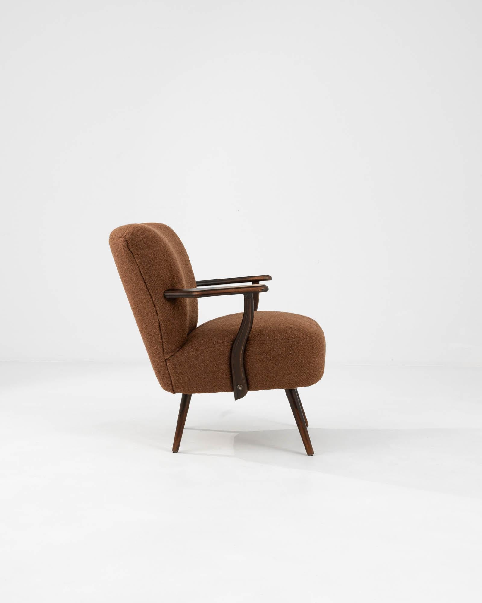 1950s Danish Upholstered Armchair For Sale 2