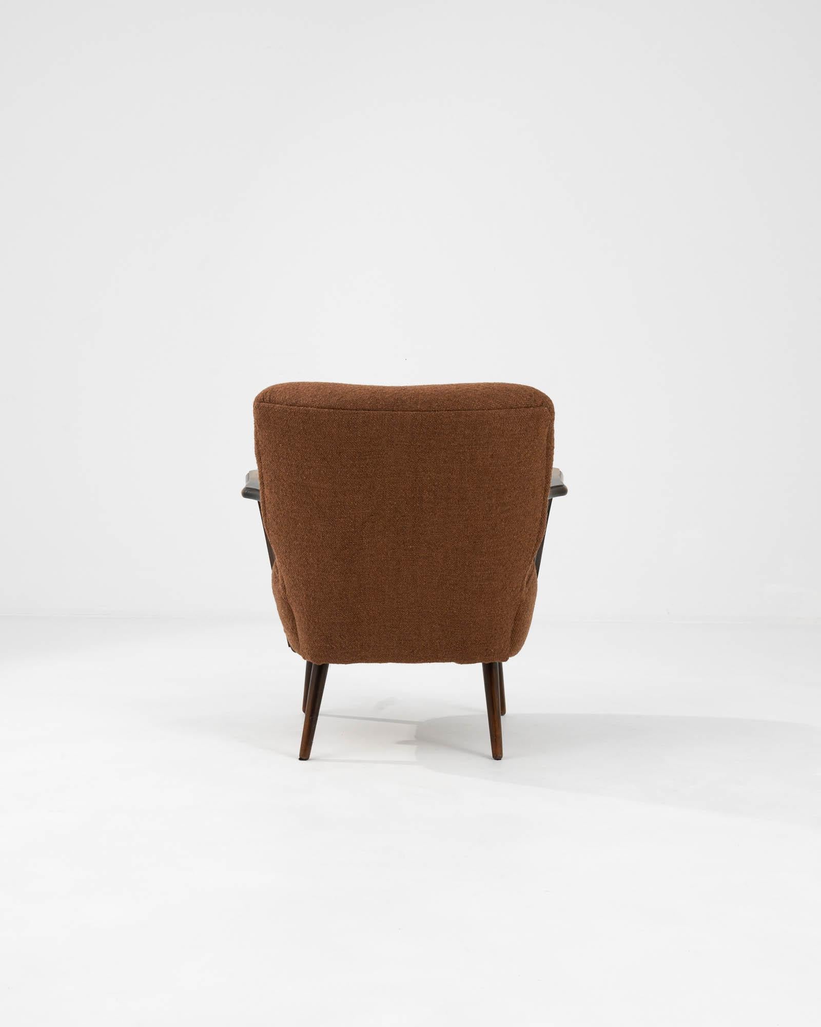1950s Danish Upholstered Armchair For Sale 3