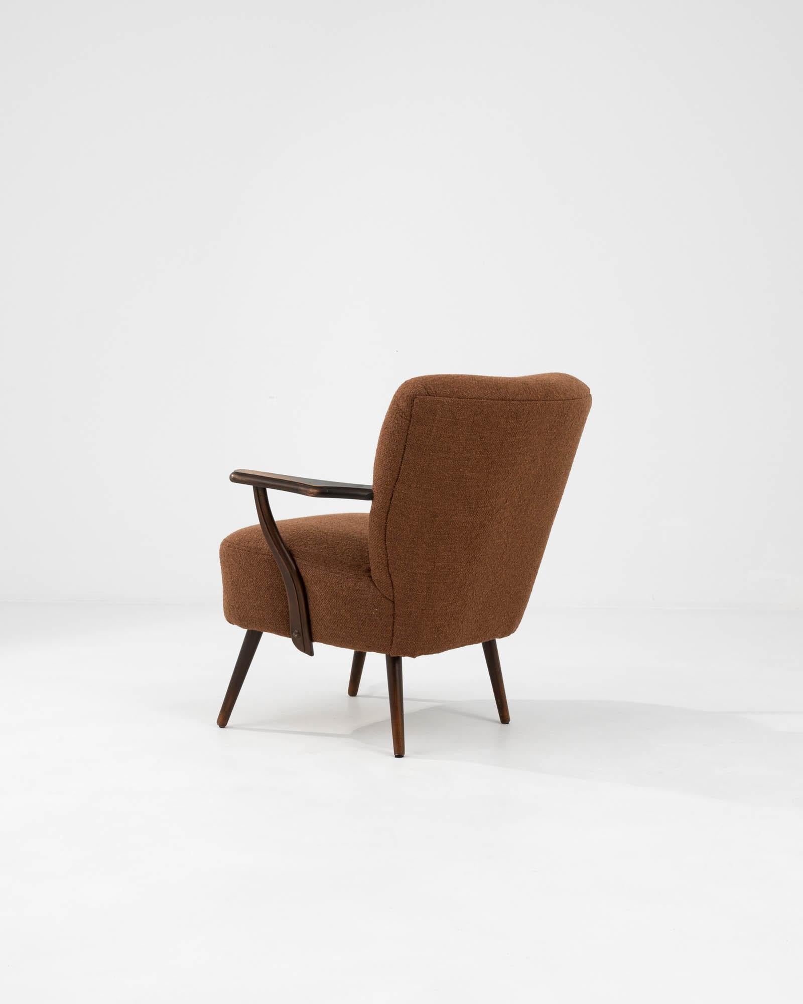 1950s Danish Upholstered Armchair For Sale 4