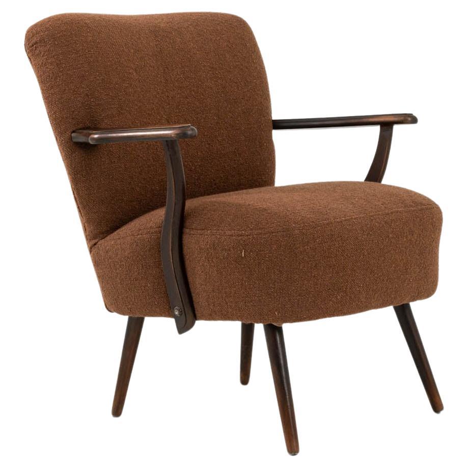 1950s Danish Upholstered Armchair For Sale