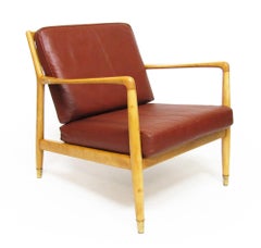 1950s Danish "USA 143" Lounge Chair by Folke Ohlsson for P Jeppesens
