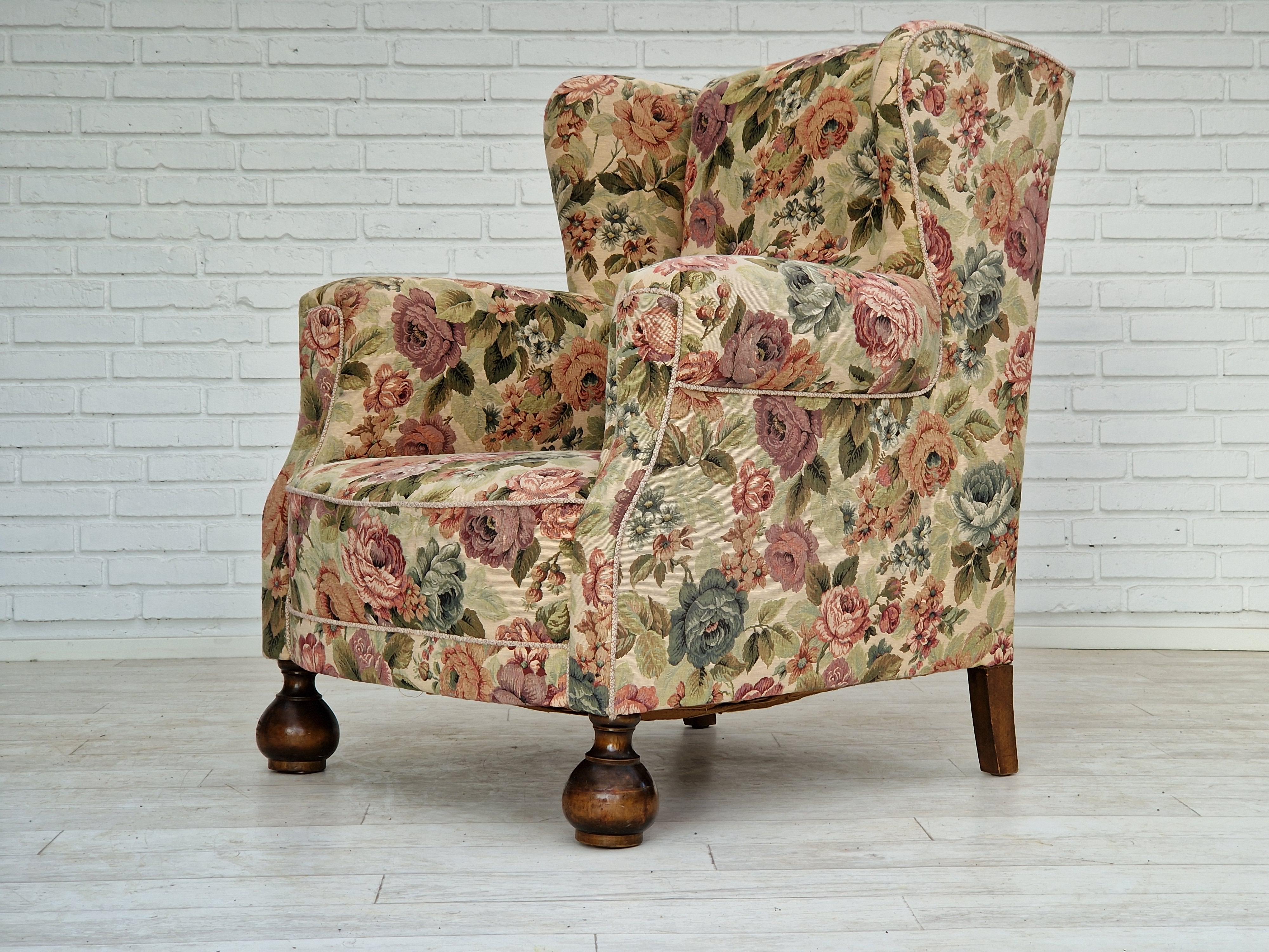 1950s, Danish vintage relax chair in 