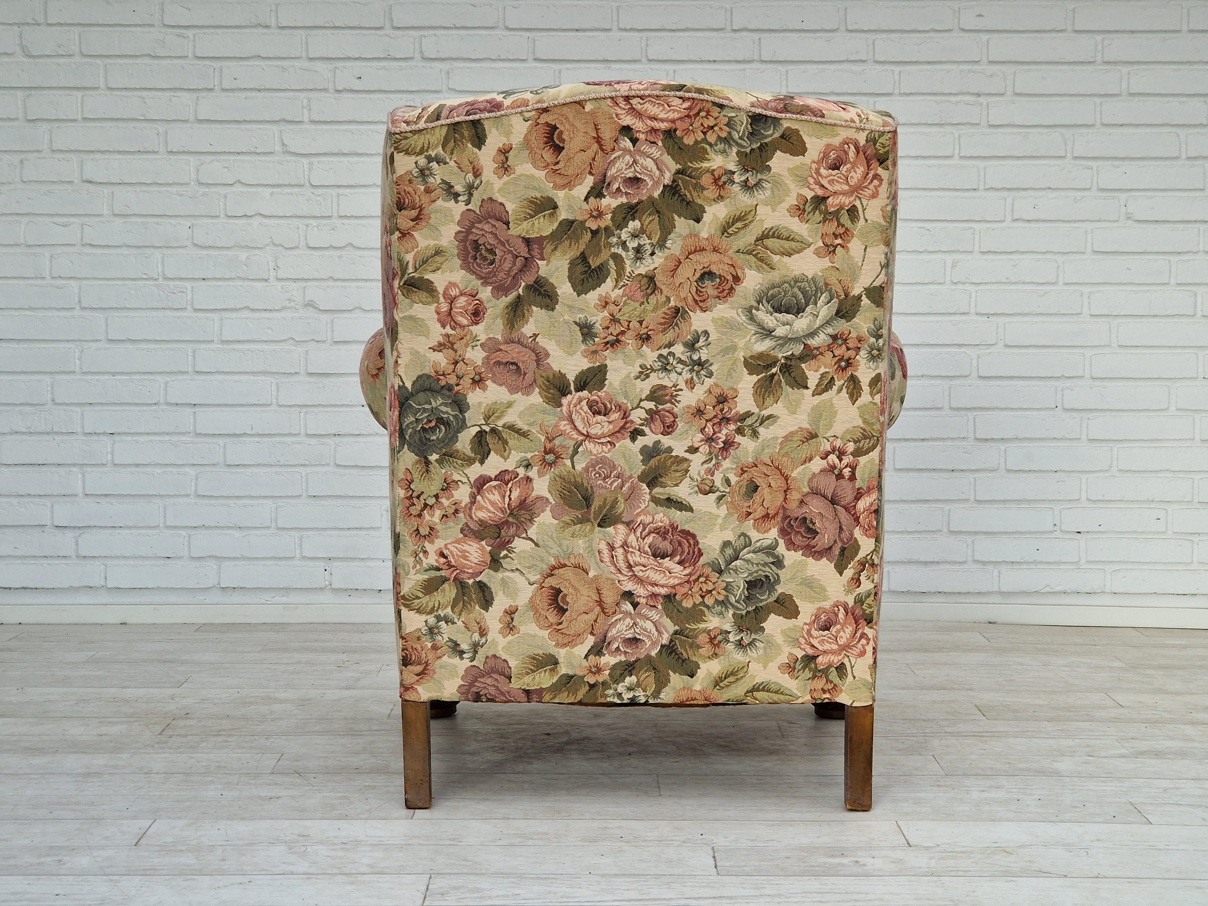 1950s, Danish vintage relax chair in 