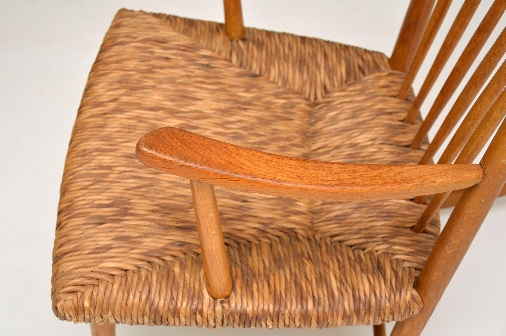 Wood 1950s Danish Vintage Rocking Chair